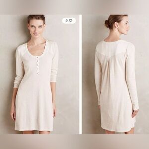 Anthropologie | Saturday Sunday Waffled Henley Chemise Sz XS
